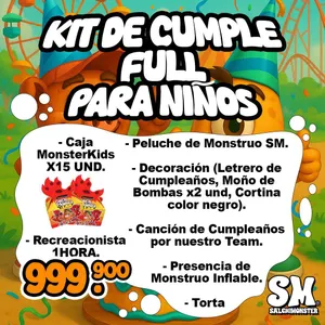 KIT CUMPLEAÑOS FULL (15 NIÑOS)